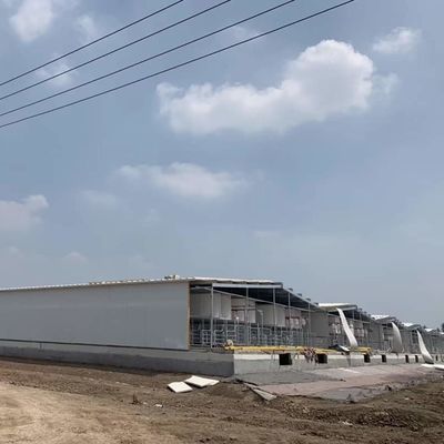 Customizable Prefab Frame Steel Structure Fire Resistance Rockwool Sandwich Panel Warehouse