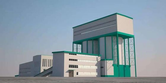Customized Service Modular Steel Buildings , Prefab Warehouse Building Low Maintenance