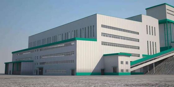 Customized Service Modular Steel Buildings , Prefab Warehouse Building Low Maintenance