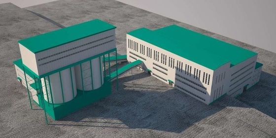 Customized Service Modular Steel Buildings , Prefab Warehouse Building Low Maintenance