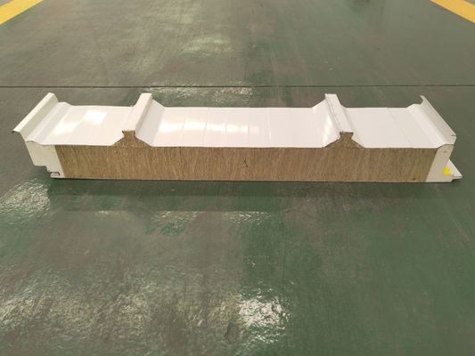 Prefabricated 125mm Insulated Sandwich Panel Pu Foam Sealing Customized For Construction