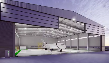 Bâtiment d'entrepôt de 1000 mètres carrés de Baodu Structure en acier léger Toit hangar Construction d'entrepôt préfabriqué avec mur de verre